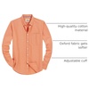 image:imageAlimens amp Gentle Mens Solid Oxford Shirt Long Sleeve Dress Shirt Work Casual Button Down Shirts with PocketOrange Yellow