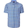 image:imageAlimens amp Gentle Plaid Mens Short Sleeve Button Down Shirts with Pocket  LightweightButtonDown CollarRegular FitExcellent ColorsBreathableCasualCotton BlendEasy CareBlue Navy Check