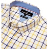 image:imageAlimens amp Gentle Plaid Mens Short Sleeve Button Down Shirts with Pocket  LightweightButtonDown CollarRegular FitExcellent ColorsBreathableCasualCotton BlendEasy CareYellow Check