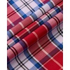 image:imageAlimens amp Gentle Plaid Mens Short Sleeve Button Down Shirts with Pocket  LightweightButtonDown CollarRegular FitExcellent ColorsBreathableCasualCotton BlendEasy CareRed Blue Plaid