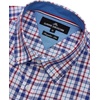 image:imageAlimens amp Gentle Plaid Mens Short Sleeve Button Down Shirts with Pocket  LightweightButtonDown CollarRegular FitExcellent ColorsBreathableCasualCotton BlendEasy CareBlue Red Plaid