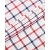 image:imageAlimens amp Gentle Plaid Mens Short Sleeve Button Down Shirts with Pocket  LightweightButtonDown CollarRegular FitExcellent ColorsBreathableCasualCotton BlendEasy CareRed Check