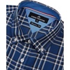 image:imageAlimens amp Gentle Plaid Mens Short Sleeve Button Down Shirts with Pocket  LightweightButtonDown CollarRegular FitExcellent ColorsBreathableCasualCotton BlendEasy CareNavy White Check