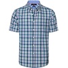 image:imageAlimens amp Gentle Plaid Mens Short Sleeve Button Down Shirts with Pocket  LightweightButtonDown CollarRegular FitExcellent ColorsBreathableCasualCotton BlendEasy CareBlack Green Check