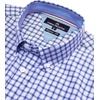 image:imageAlimens amp Gentle Plaid Mens Short Sleeve Button Down Shirts with Pocket  LightweightButtonDown CollarRegular FitExcellent ColorsBreathableCasualCotton BlendEasy CareBlue Gingham