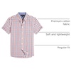 image:imageAlimens amp Gentle Plaid Mens Short Sleeve Button Down Shirts with Pocket  LightweightButtonDown CollarRegular FitExcellent ColorsBreathableCasualCotton BlendEasy CareRed Check
