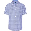 image:imageAlimens amp Gentle Plaid Mens Short Sleeve Button Down Shirts with Pocket  LightweightButtonDown CollarRegular FitExcellent ColorsBreathableCasualCotton BlendEasy CareBlue Gingham