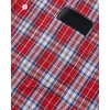 image:imageAlimens amp Gentle Plaid Mens Short Sleeve Button Down Shirts with Pocket  LightweightButtonDown CollarRegular FitExcellent ColorsBreathableCasualCotton BlendEasy CareRed Blue Plaid