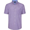 image:imageAlimens amp Gentle Plaid Mens Short Sleeve Button Down Shirts with Pocket  LightweightButtonDown CollarRegular FitExcellent ColorsBreathableCasualCotton BlendEasy CareBlue Red Gingham