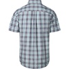 image:imageAlimens amp Gentle Plaid Mens Short Sleeve Button Down Shirts with Pocket  LightweightButtonDown CollarRegular FitExcellent ColorsBreathableCasualCotton BlendEasy CareGrey Green Plaid
