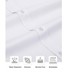 image:imageAlimens amp Gentle Slim Fit Dress Shirts for Men Long Sleeve Stretch Stain Proof Wrinkle Free Button Down Shirts Formal Shirts  Stretch Wrinkle Free Long Sleeve Fitted Formal Events Wedding Business Casual AirflowEnhanced Comfort Easy CareAll White