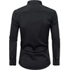 image:imageAlimens amp Gentle Slim Fit Dress Shirts for Men Long Sleeve Stretch Stain Proof Wrinkle Free Button Down Shirts Formal Shirts  Stretch Wrinkle Free Long Sleeve Fitted Formal Events Wedding Business Casual AirflowEnhanced Comfort Easy CareBlack