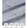 image:imageAlimens amp Gentle Slim Fit Dress Shirts for Men Long Sleeve Stretch Stain Proof Wrinkle Free Button Down Shirts Formal Shirts  Stretch Wrinkle Free Long Sleeve Fitted Formal Events Wedding Business Casual AirflowEnhanced Comfort Easy CareSliver Grey