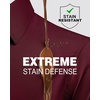 image:imageAlimens amp Gentle Slim Fit Dress Shirts for Men Long Sleeve Stretch Stain Proof Wrinkle Free Button Down Shirts Formal Shirts  Stretch Wrinkle Free Long Sleeve Fitted Formal Events Wedding Business Casual AirflowEnhanced Comfort Easy CareWine Burgundy