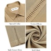 image:imageMens Cuban Guayabera Short Sleeve Button Down Shirt Casual Beach Summer  Lightweight Breathable Collared Untucked Daily Wear Cruise Dinner Resort Walk Vacation Party Wedding SolidTan