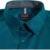 image:imageMens Dress Shirt Long Sleeve Wrinkle Free Button Down Shirt Business Casual  No Iron Contrast Color Collar Cuffs Formal Casual Versatile Graduation Office Party Regular Fit Breathable No FadingPeacock