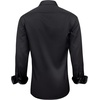 image:imageMens Dress Shirt Long Sleeve Wrinkle Free Button Down Shirt Business Casual  No Iron Contrast Color Collar Cuffs Formal Casual Versatile Graduation Office Party Regular Fit Breathable No FadingBlack Red
