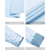 image:imageMens Dress Shirt Long Sleeve Wrinkle Free Button Down Shirt Business Casual  No Iron Contrast Color Collar Cuffs Formal Casual Versatile Graduation Office Party Regular Fit Breathable No FadingBlue