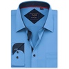 image:imageMens Dress Shirt Long Sleeve Wrinkle Free Button Down Shirt Business Casual  No Iron Contrast Color Collar Cuffs Formal Casual Versatile Graduation Office Party Regular Fit Breathable No FadingMisty Blue