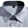 image:imageMens Dress Shirt Long Sleeve Wrinkle Free Button Down Shirt Business Casual  No Iron Contrast Color Collar Cuffs Formal Casual Versatile Graduation Office Party Regular Fit Breathable No FadingLight Blue