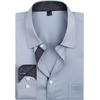 image:imageMens Dress Shirt Long Sleeve Wrinkle Free Button Down Shirt Business Casual  No Iron Contrast Color Collar Cuffs Formal Casual Versatile Graduation Office Party Regular Fit Breathable No FadingLight Blue