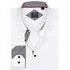 image:imageMens Dress Shirt Long Sleeve Wrinkle Free Button Down Shirt Business Casual  No Iron Contrast Color Collar Cuffs Formal Casual Versatile Graduation Office Party Regular Fit Breathable No FadingWhite