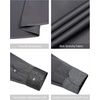 image:imageMens Dress Shirt Long Sleeve Wrinkle Free Button Down Shirt Business Casual  No Iron Contrast Color Collar Cuffs Formal Casual Versatile Graduation Office Party Regular Fit Breathable No FadingGrey Black