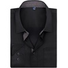 image:imageMens Dress Shirt Long Sleeve Wrinkle Free Button Down Shirt Business Casual  No Iron Contrast Color Collar Cuffs Formal Casual Versatile Graduation Office Party Regular Fit Breathable No FadingBlack