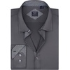 image:imageMens Dress Shirt Long Sleeve Wrinkle Free Button Down Shirt Business Casual  No Iron Contrast Color Collar Cuffs Formal Casual Versatile Graduation Office Party Regular Fit Breathable No FadingGrey Black