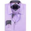 image:imageMens Dress Shirt Long Sleeve Wrinkle Free Button Down Shirt Business Casual  No Iron Contrast Color Collar Cuffs Formal Casual Versatile Graduation Office Party Regular Fit Breathable No FadingLight Purple