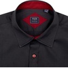 image:imageMens Dress Shirt Long Sleeve Wrinkle Free Button Down Shirt Business Casual  No Iron Contrast Color Collar Cuffs Formal Casual Versatile Graduation Office Party Regular Fit Breathable No FadingBlack Red