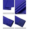 image:imageMens Dress Shirt Long Sleeve Wrinkle Free Button Down Shirt Business Casual  No Iron Contrast Color Collar Cuffs Formal Casual Versatile Graduation Office Party Regular Fit Breathable No FadingRoyal Blue
