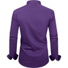image:imageMens Dress Shirt Long Sleeve Wrinkle Free Button Down Shirt Business Casual  No Iron Contrast Color Collar Cuffs Formal Casual Versatile Graduation Office Party Regular Fit Breathable No FadingPurple