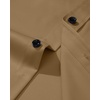 image:imageMens Dress Shirt Long Sleeve Wrinkle Free Stretch Button Down Shirts  Non Iron Regular Fit Solid Color Button Up for Business Casual Wedding Office Work Party Dating Interview Meeting FormalKhaki