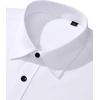 image:imageMens Dress Shirt Long Sleeve Wrinkle Free Stretch Button Down Shirts  Non Iron Regular Fit Solid Color Button Up for Business Casual Wedding Office Work Party Dating Interview Meeting FormalWhite