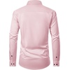 image:imageMens Dress Shirt Long Sleeve Wrinkle Free Stretch Button Down Shirts  Non Iron Regular Fit Solid Color Button Up for Business Casual Wedding Office Work Party Dating Interview Meeting FormalPink
