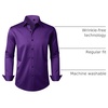 image:imageMens Dress Shirt Long Sleeve Wrinkle Free Stretch Button Down Shirts  Non Iron Regular Fit Solid Color Button Up for Business Casual Wedding Office Work Party Dating Interview Meeting FormalPurple
