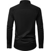 image:imageMens Dress Shirt Long Sleeve Wrinkle Free Stretch Button Down Shirts  Non Iron Regular Fit Solid Color Button Up for Business Casual Wedding Office Work Party Dating Interview Meeting FormalBlack