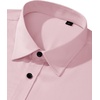 image:imageMens Dress Shirt Long Sleeve Wrinkle Free Stretch Button Down Shirts  Non Iron Regular Fit Solid Color Button Up for Business Casual Wedding Office Work Party Dating Interview Meeting FormalPink