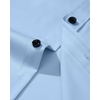 image:imageMens Dress Shirt Long Sleeve Wrinkle Free Stretch Button Down Shirts  Non Iron Regular Fit Solid Color Button Up for Business Casual Wedding Office Work Party Dating Interview Meeting FormalBlue