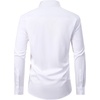 image:imageMens Dress Shirt Long Sleeve Wrinkle Free Stretch Button Down Shirts  Non Iron Regular Fit Solid Color Button Up for Business Casual Wedding Office Work Party Dating Interview Meeting FormalSolid White
