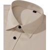image:imageMens Dress Shirt Long Sleeve Wrinkle Free Stretch Button Down Shirts  Non Iron Regular Fit Solid Color Button Up for Business Casual Wedding Office Work Party Dating Interview Meeting FormalTan