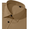 image:imageMens Dress Shirt Long Sleeve Wrinkle Free Stretch Button Down Shirts  Non Iron Regular Fit Solid Color Button Up for Business Casual Wedding Office Work Party Dating Interview Meeting FormalKhaki