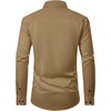 image:imageMens Dress Shirt Long Sleeve Wrinkle Free Stretch Button Down Shirts  Non Iron Regular Fit Solid Color Button Up for Business Casual Wedding Office Work Party Dating Interview Meeting FormalKhaki