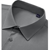 image:imageMens Dress Shirts Long Sleeve Stretch Wrinkle Free Work Button Down Shirt  Business Formal Office Wedding Stretch Cotton Solid Fabric To Easy Care  Breathable Comfortable Spread Collar Regular FitGrey