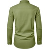 image:imageMens Dress Shirts Long Sleeve Stretch Wrinkle Free Work Button Down Shirt  Business Formal Office Wedding Stretch Cotton Solid Fabric To Easy Care  Breathable Comfortable Spread Collar Regular FitOlive Green