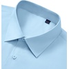 image:imageMens Dress Shirts Long Sleeve Stretch Wrinkle Free Work Button Down Shirt  Business Formal Office Wedding Stretch Cotton Solid Fabric To Easy Care  Breathable Comfortable Spread Collar Regular FitBlue