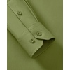image:imageMens Dress Shirts Long Sleeve Stretch Wrinkle Free Work Button Down Shirt  Business Formal Office Wedding Stretch Cotton Solid Fabric To Easy Care  Breathable Comfortable Spread Collar Regular FitOlive Green