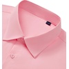 image:imageMens Dress Shirts Long Sleeve Stretch Wrinkle Free Work Button Down Shirt  Business Formal Office Wedding Stretch Cotton Solid Fabric To Easy Care  Breathable Comfortable Spread Collar Regular FitPink
