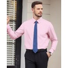 image:imageMens Dress Shirts Long Sleeve Wrinkle Free Business Button Down Shirt  Regular Fit Adjustable Cuffs Spread collar SkinFriendly Casual Easy Care Regular Fit for Wedding Vacation Work OfficePink